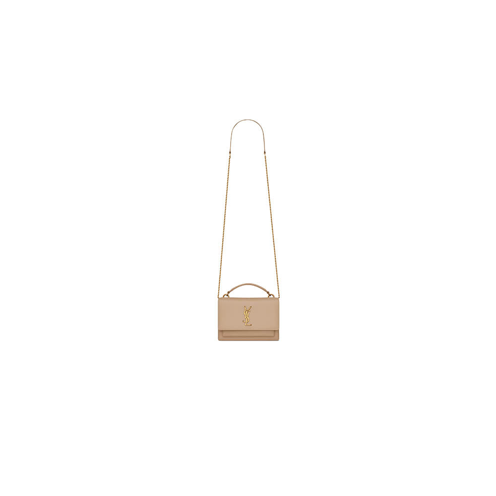 SUNSET CHAIN WALLET IN SMOOTH LEATHER