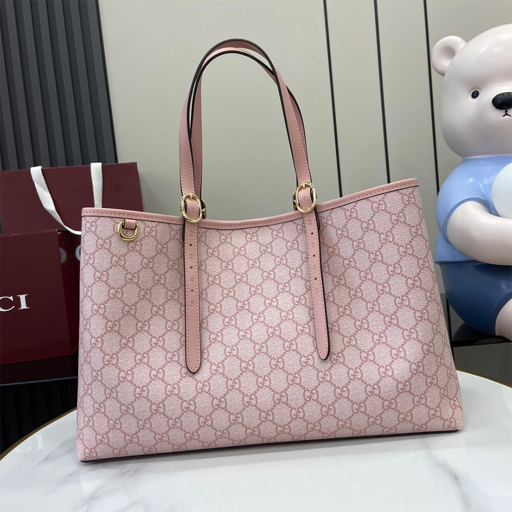 GG Emblem large tote bag