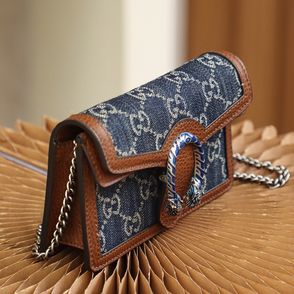 Gvc*1 GG Denim Dionysus bag