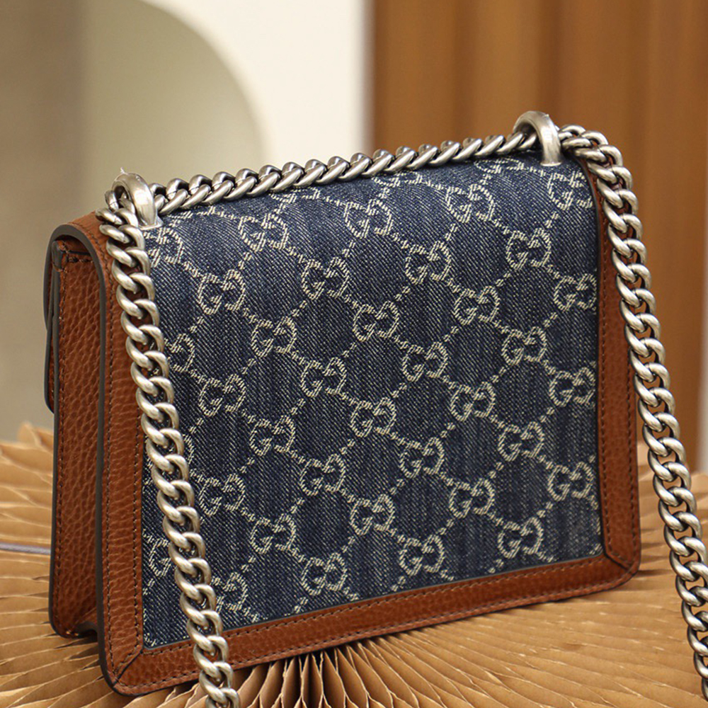 Gvc*1 GG Denim Dionysus bag