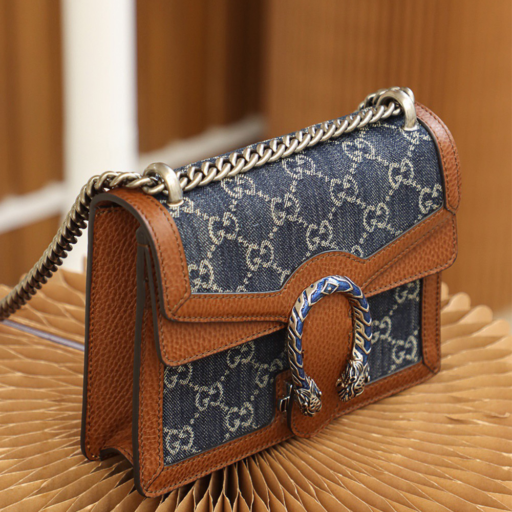 Gvc*1 GG Denim Dionysus bag