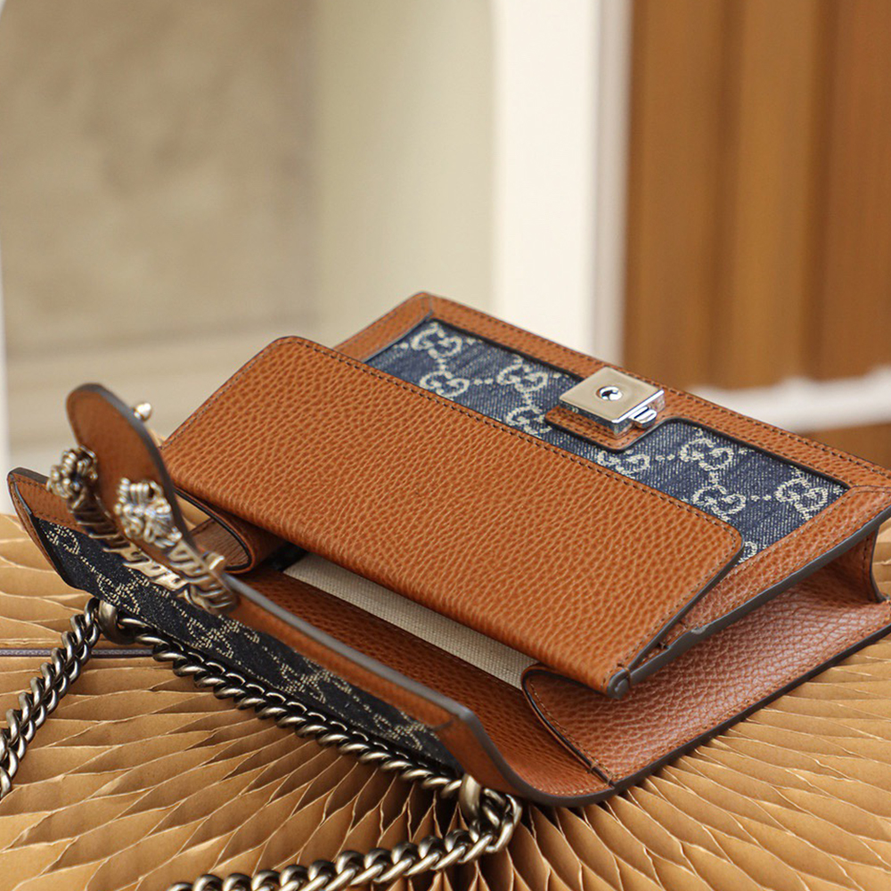 Gvc*1 GG Denim Dionysus bag