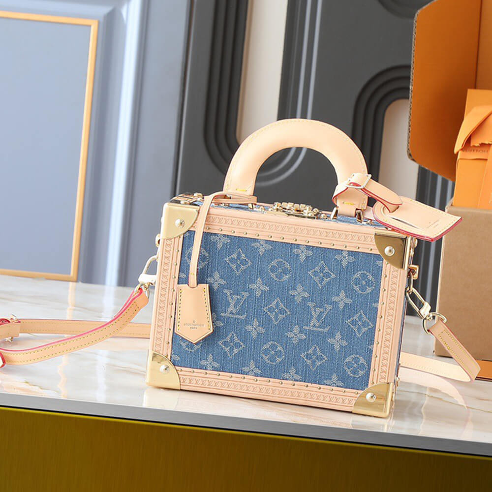 LV Petite Valise Denim Bleu