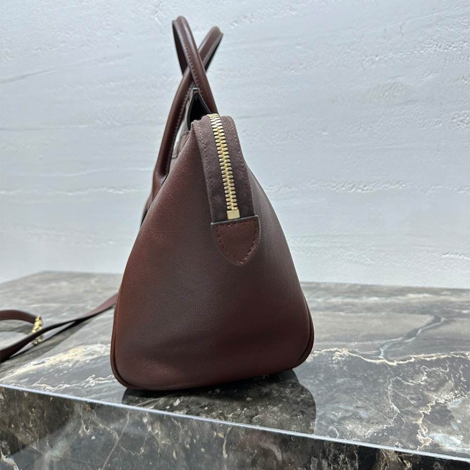 Ce1i*e LITTLE LUGGAGE IN S*pPLE SHINY LAMBSKIN(HIGH-END GRADE)