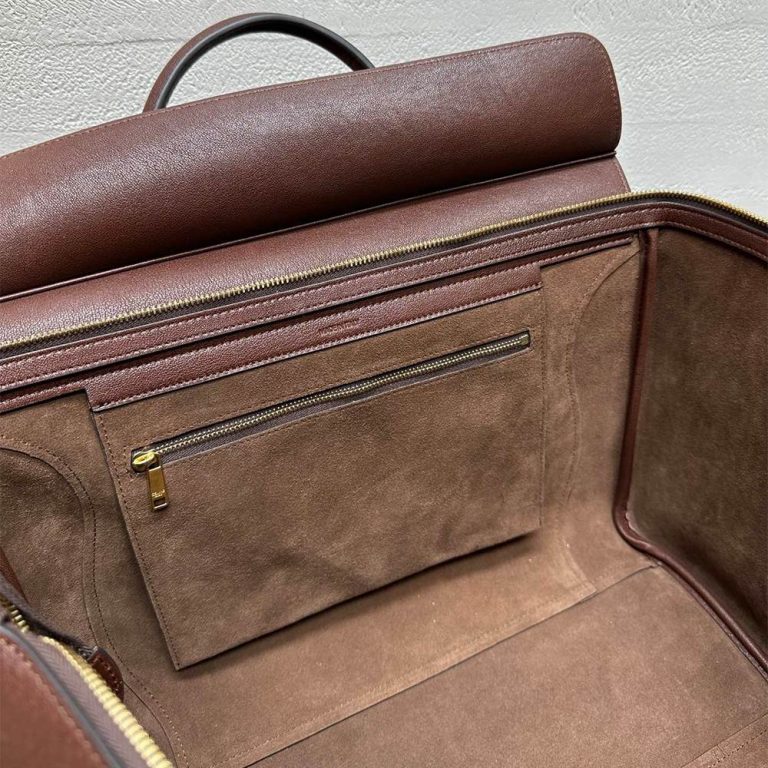 Ce1i*e LUGGAGE IN S*pPLE SHINY LAMBSKIN(HIGH-END GRADE)